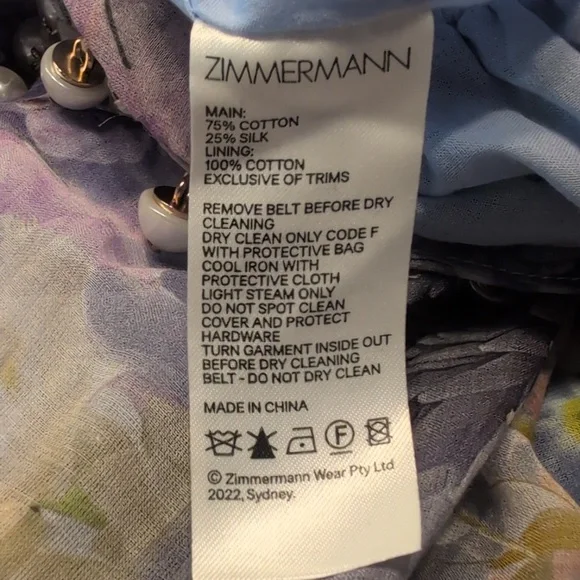 Zimmermann Rhythmic Ruffle Floral Playsuit Romper Size 0/US4 - Picture 15 of 17